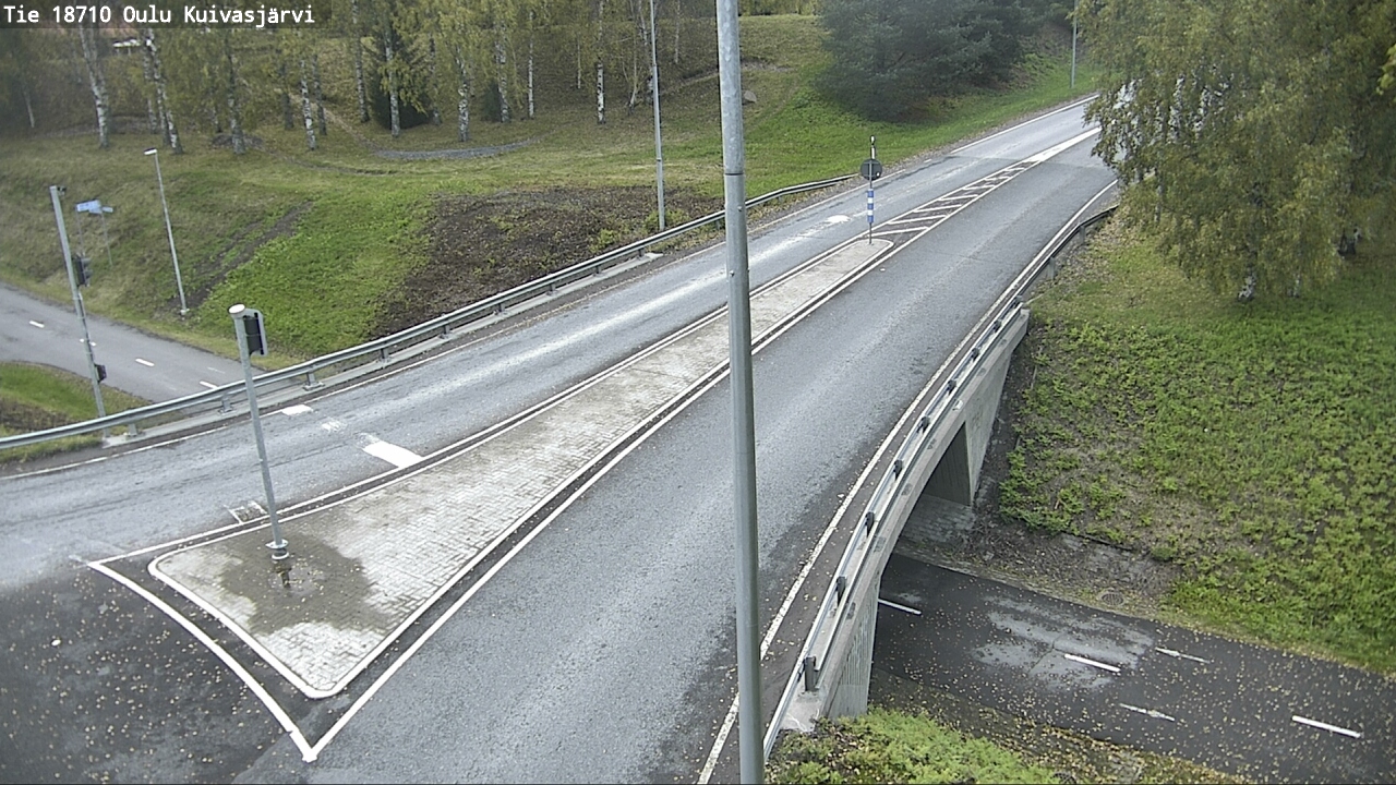 Weather Camera Image väg 18710 Oulu Kuivasjärvi, Oulu, Pohjois-Pohjanmaa
