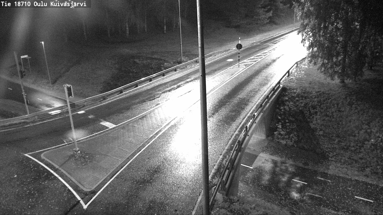 Weather Camera Image väg 18710 Oulu Kuivasjärvi, Oulu, Pohjois-Pohjanmaa