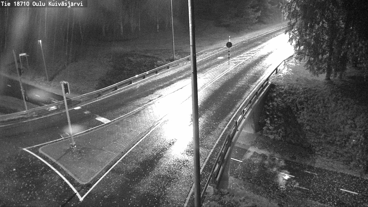 Weather Camera Image väg 18710 Oulu Kuivasjärvi, Oulu, Pohjois-Pohjanmaa