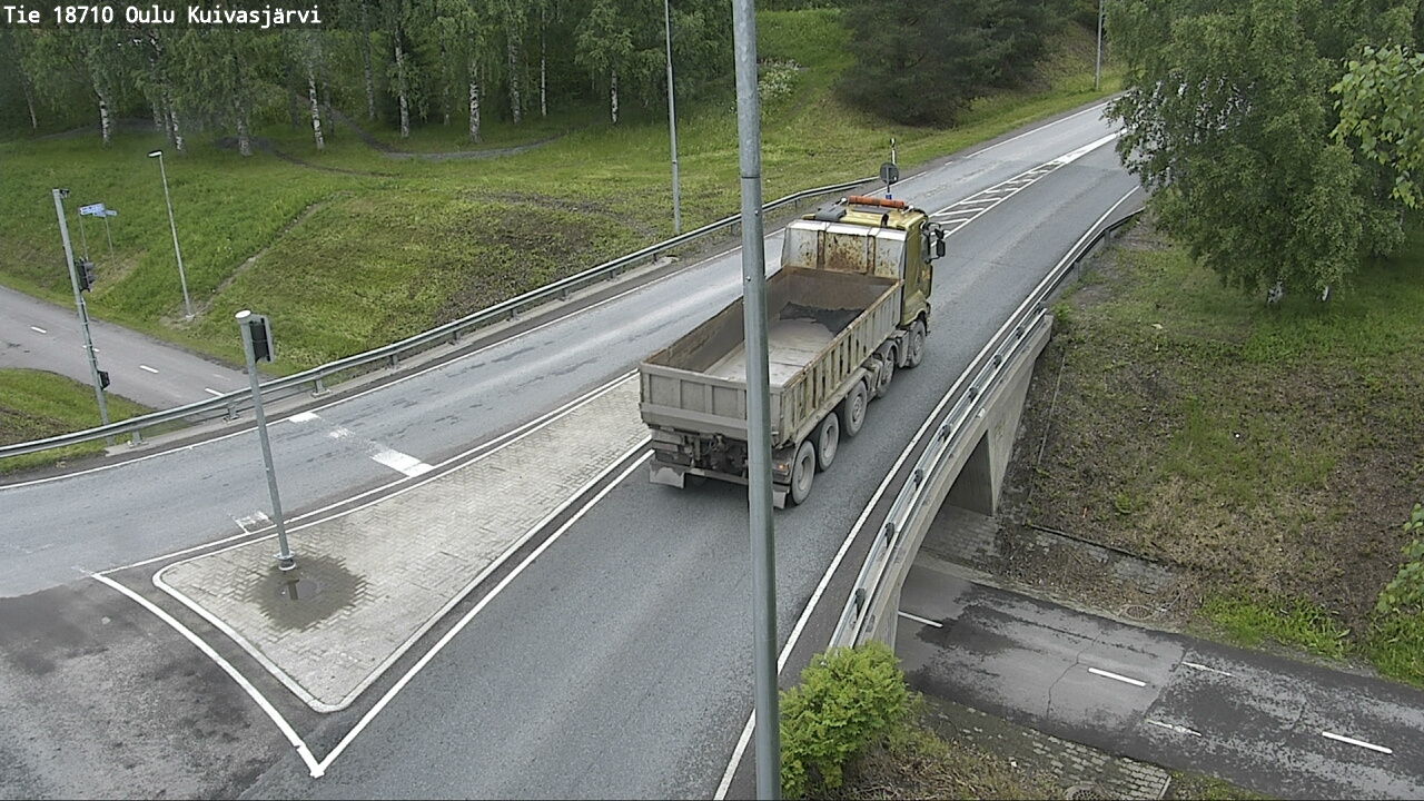 Weather Camera Image väg 18710 Oulu Kuivasjärvi, Oulu, Pohjois-Pohjanmaa