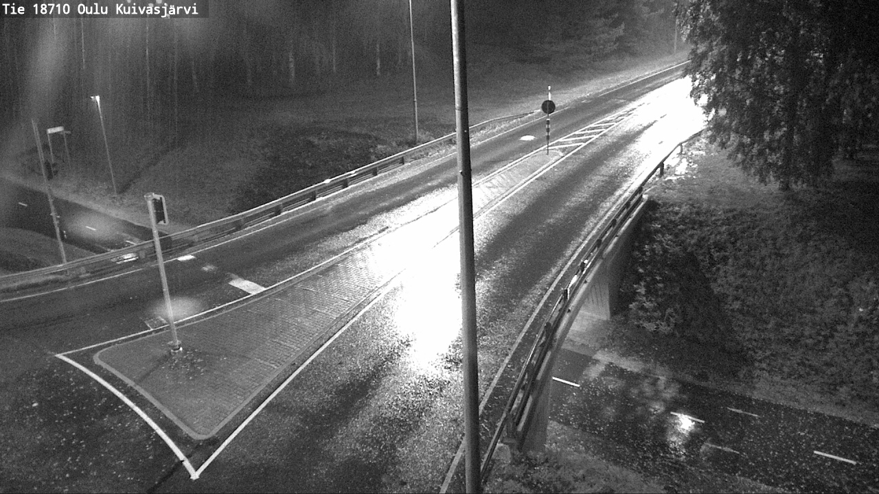 Weather Camera Image väg 18710 Oulu Kuivasjärvi, Oulu, Pohjois-Pohjanmaa