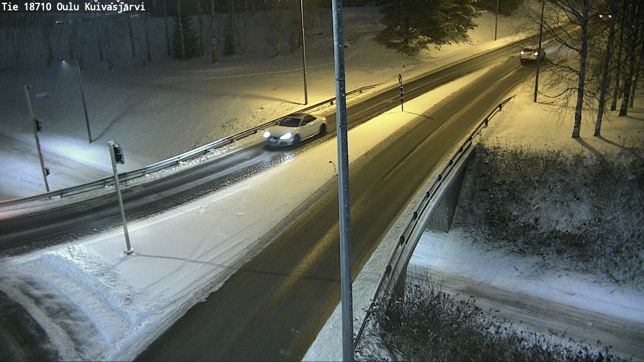 Weather Camera Image väg 18710 Oulu Kuivasjärvi, Oulu, Pohjois-Pohjanmaa