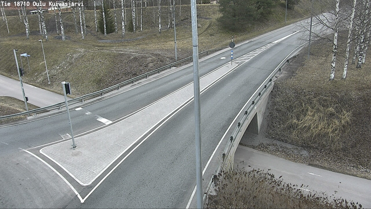 Weather Camera Image väg 18710 Oulu Kuivasjärvi, Oulu, Pohjois-Pohjanmaa
