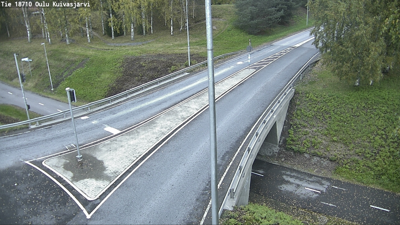 Weather Camera Image väg 18710 Oulu Kuivasjärvi, Oulu, Pohjois-Pohjanmaa