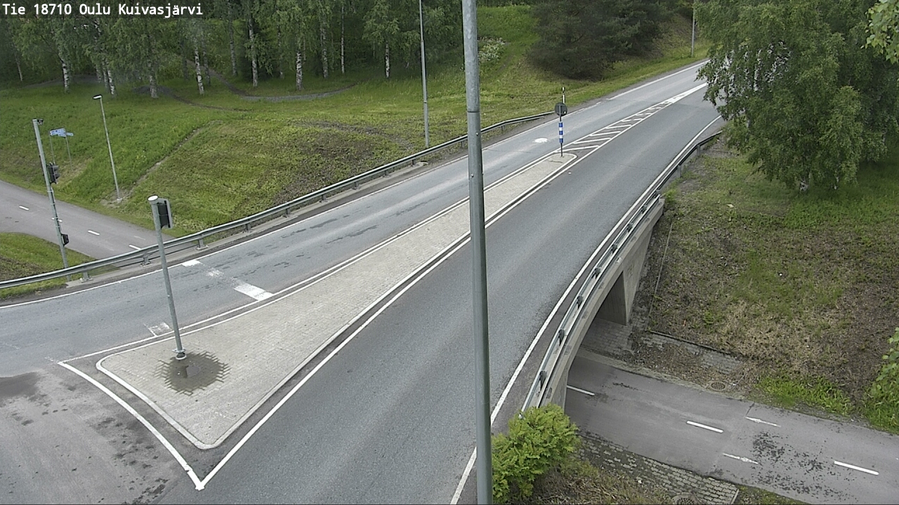 Weather Camera Image väg 18710 Oulu Kuivasjärvi, Oulu, Pohjois-Pohjanmaa