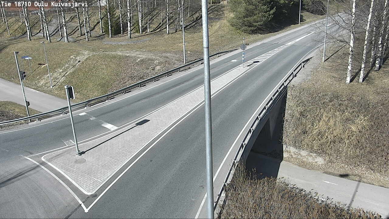 Weather Camera Image väg 18710 Oulu Kuivasjärvi, Oulu, Pohjois-Pohjanmaa