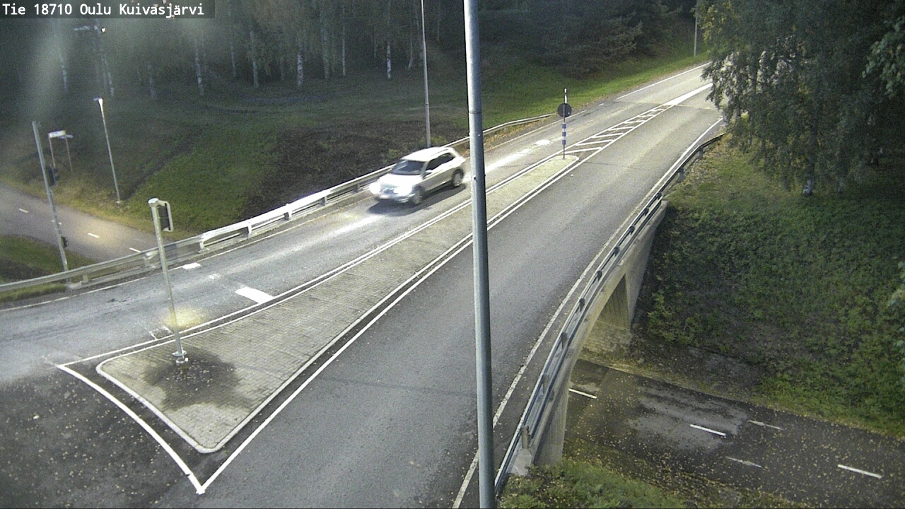 Weather Camera Image väg 18710 Oulu Kuivasjärvi, Oulu, Pohjois-Pohjanmaa