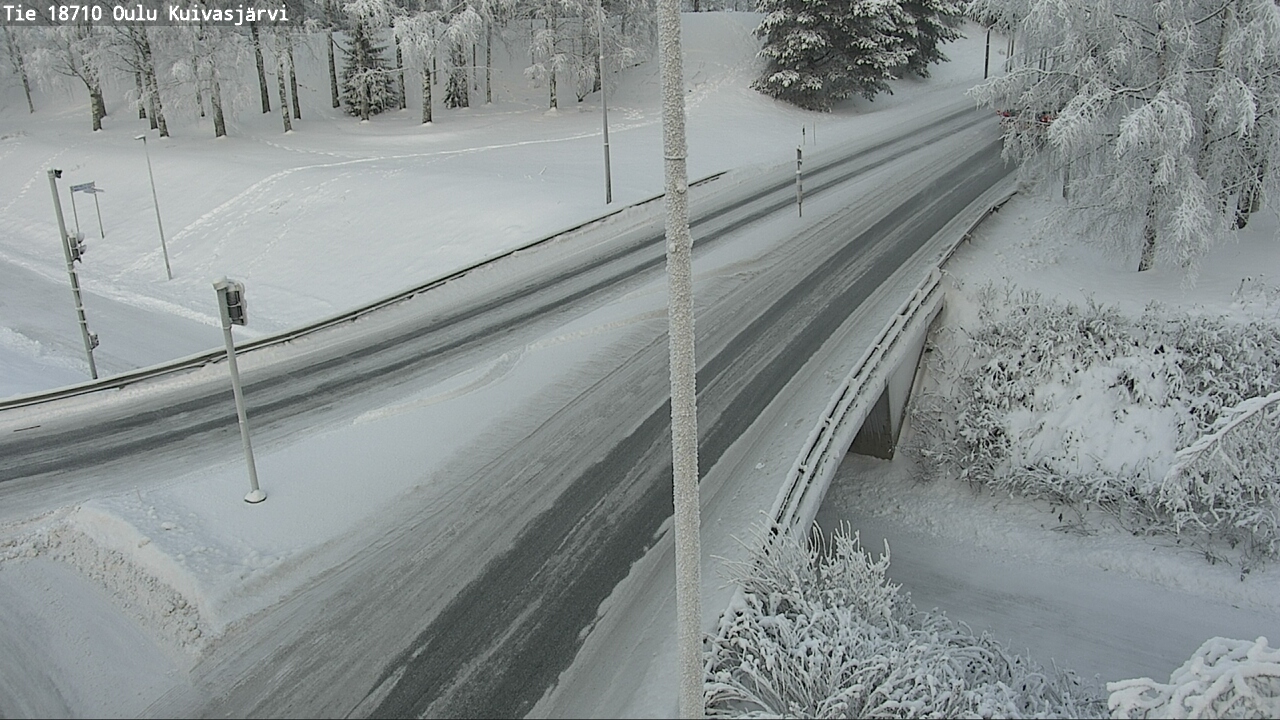 Weather Camera Image road 18710 Oulu Kuivasjärvi, Oulu, Pohjois-Pohjanmaa