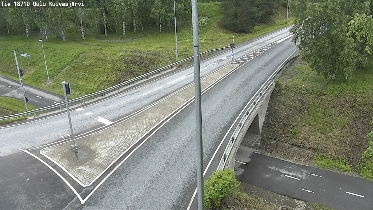 Weather Camera Image väg 18710 Oulu Kuivasjärvi, Oulu, Pohjois-Pohjanmaa