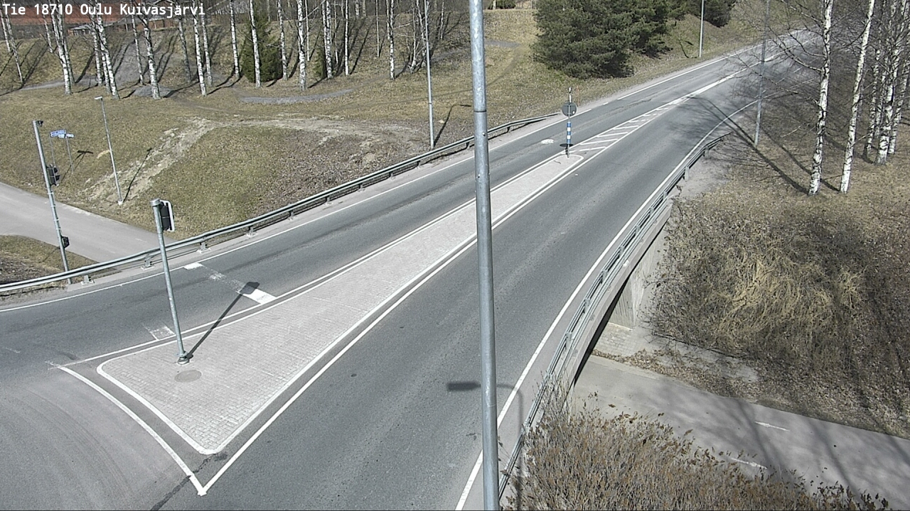 Weather Camera Image väg 18710 Oulu Kuivasjärvi, Oulu, Pohjois-Pohjanmaa