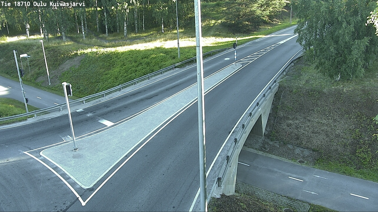 Weather Camera Image road 18710 Oulu Kuivasjärvi, Oulu, Pohjois-Pohjanmaa