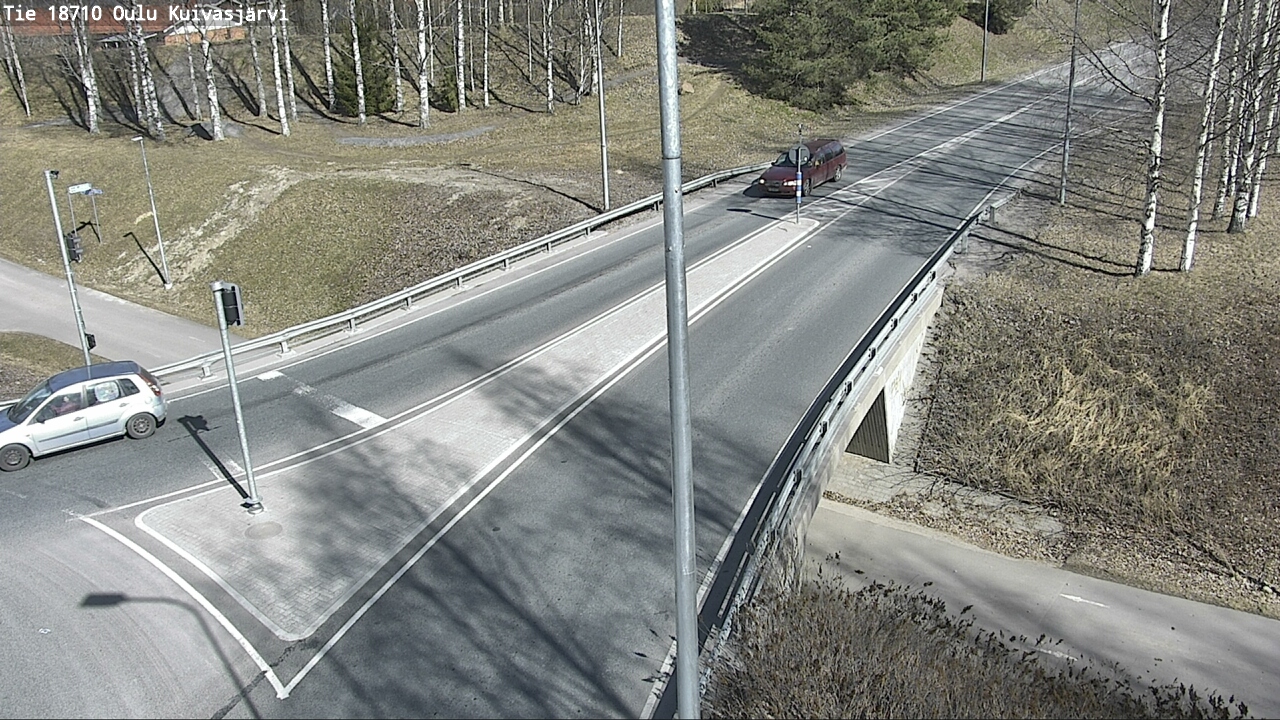 Weather Camera Image väg 18710 Oulu Kuivasjärvi, Oulu, Pohjois-Pohjanmaa