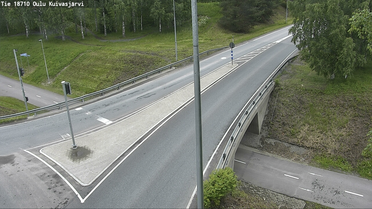 Weather Camera Image väg 18710 Oulu Kuivasjärvi, Oulu, Pohjois-Pohjanmaa