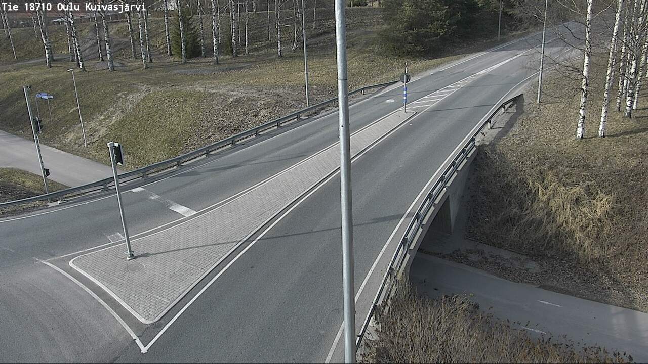 Weather Camera Image väg 18710 Oulu Kuivasjärvi, Oulu, Pohjois-Pohjanmaa