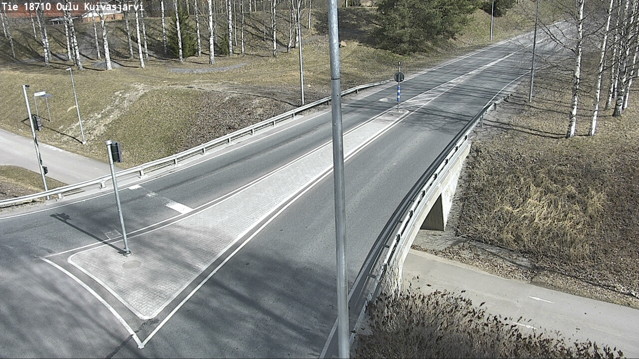 Weather Camera Image väg 18710 Oulu Kuivasjärvi, Oulu, Pohjois-Pohjanmaa