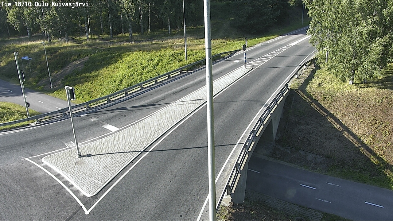 Weather Camera Image road 18710 Oulu Kuivasjärvi, Oulu, Pohjois-Pohjanmaa