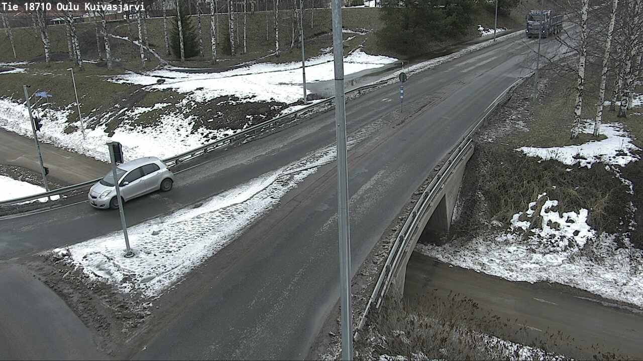 Weather Camera Image väg 18710 Oulu Kuivasjärvi, Oulu, Pohjois-Pohjanmaa