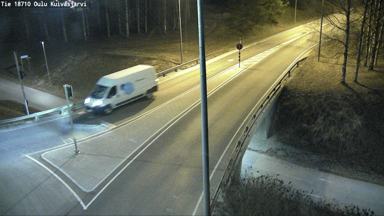 Weather Camera Image väg 18710 Oulu Kuivasjärvi, Oulu, Pohjois-Pohjanmaa