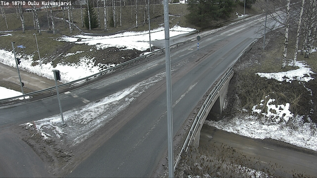 Weather Camera Image väg 18710 Oulu Kuivasjärvi, Oulu, Pohjois-Pohjanmaa