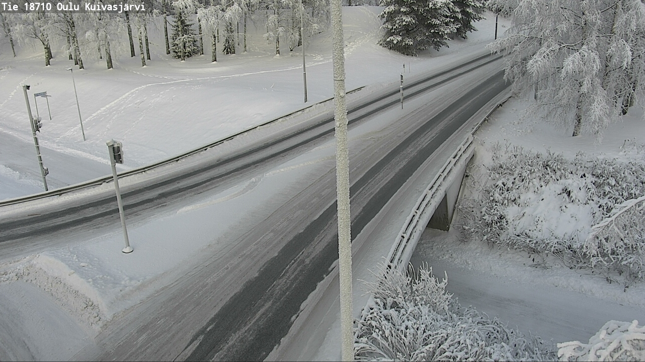 Weather Camera Image road 18710 Oulu Kuivasjärvi, Oulu, Pohjois-Pohjanmaa