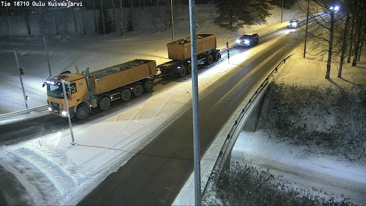 Weather Camera Image väg 18710 Oulu Kuivasjärvi, Oulu, Pohjois-Pohjanmaa