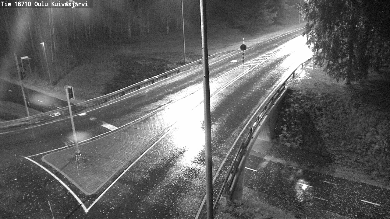 Weather Camera Image väg 18710 Oulu Kuivasjärvi, Oulu, Pohjois-Pohjanmaa