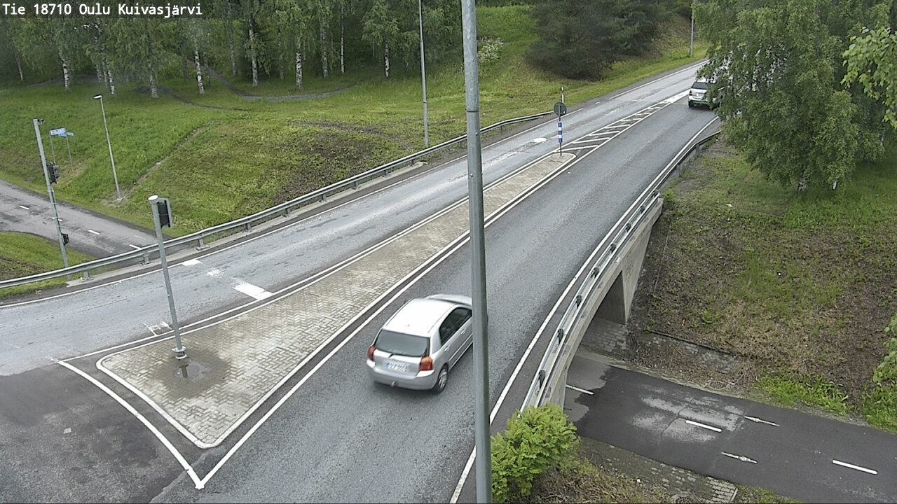 Weather Camera Image väg 18710 Oulu Kuivasjärvi, Oulu, Pohjois-Pohjanmaa