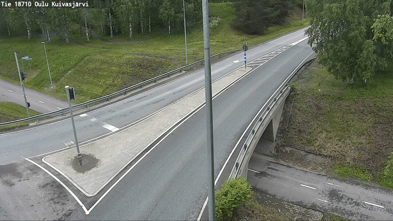 Weather Camera Image väg 18710 Oulu Kuivasjärvi, Oulu, Pohjois-Pohjanmaa