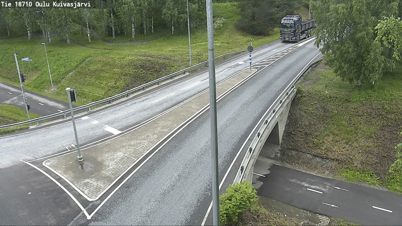 Weather Camera Image väg 18710 Oulu Kuivasjärvi, Oulu, Pohjois-Pohjanmaa