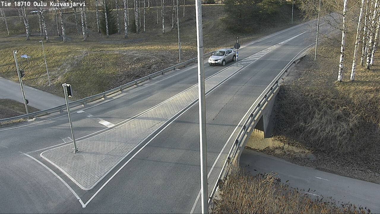Weather Camera Image väg 18710 Oulu Kuivasjärvi, Oulu, Pohjois-Pohjanmaa