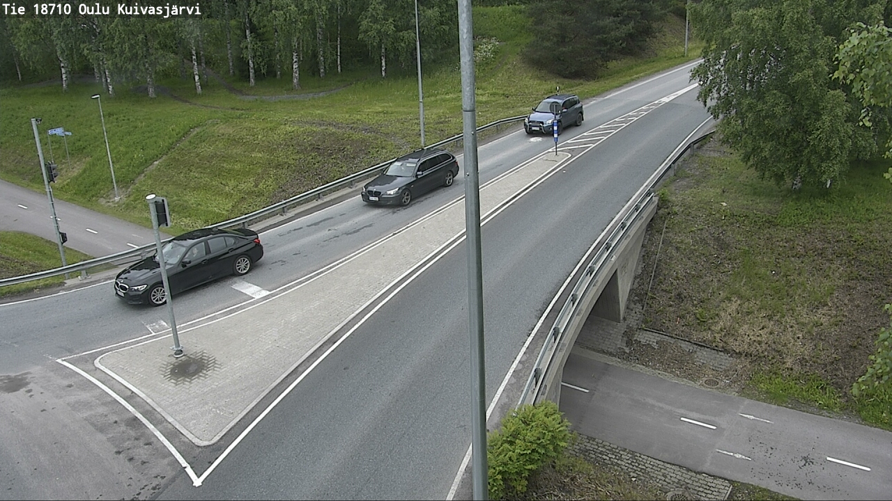 Weather Camera Image väg 18710 Oulu Kuivasjärvi, Oulu, Pohjois-Pohjanmaa