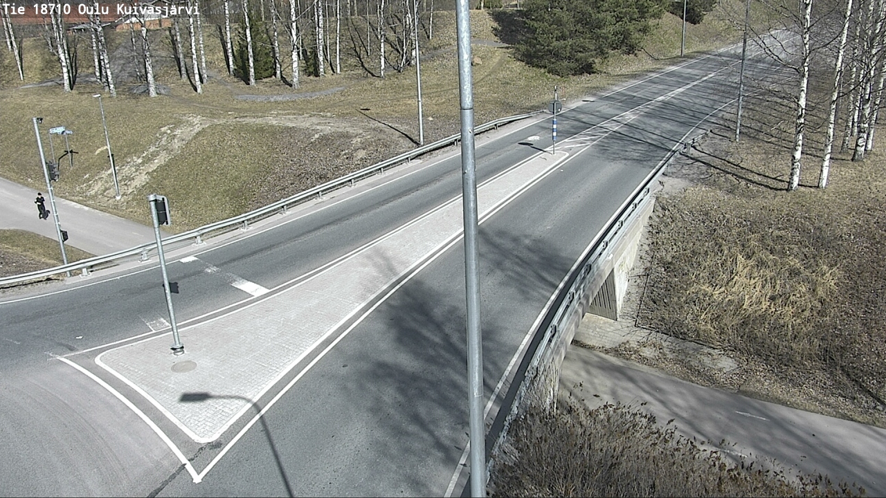 Weather Camera Image väg 18710 Oulu Kuivasjärvi, Oulu, Pohjois-Pohjanmaa