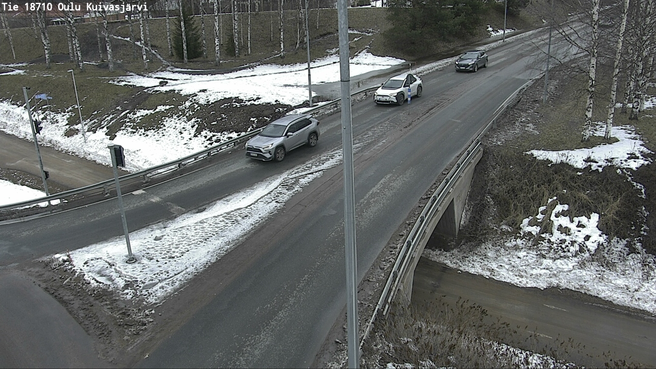 Weather Camera Image väg 18710 Oulu Kuivasjärvi, Oulu, Pohjois-Pohjanmaa