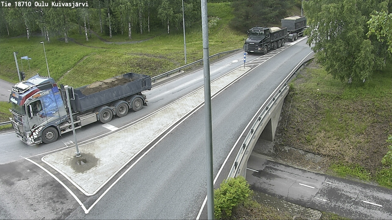 Weather Camera Image väg 18710 Oulu Kuivasjärvi, Oulu, Pohjois-Pohjanmaa