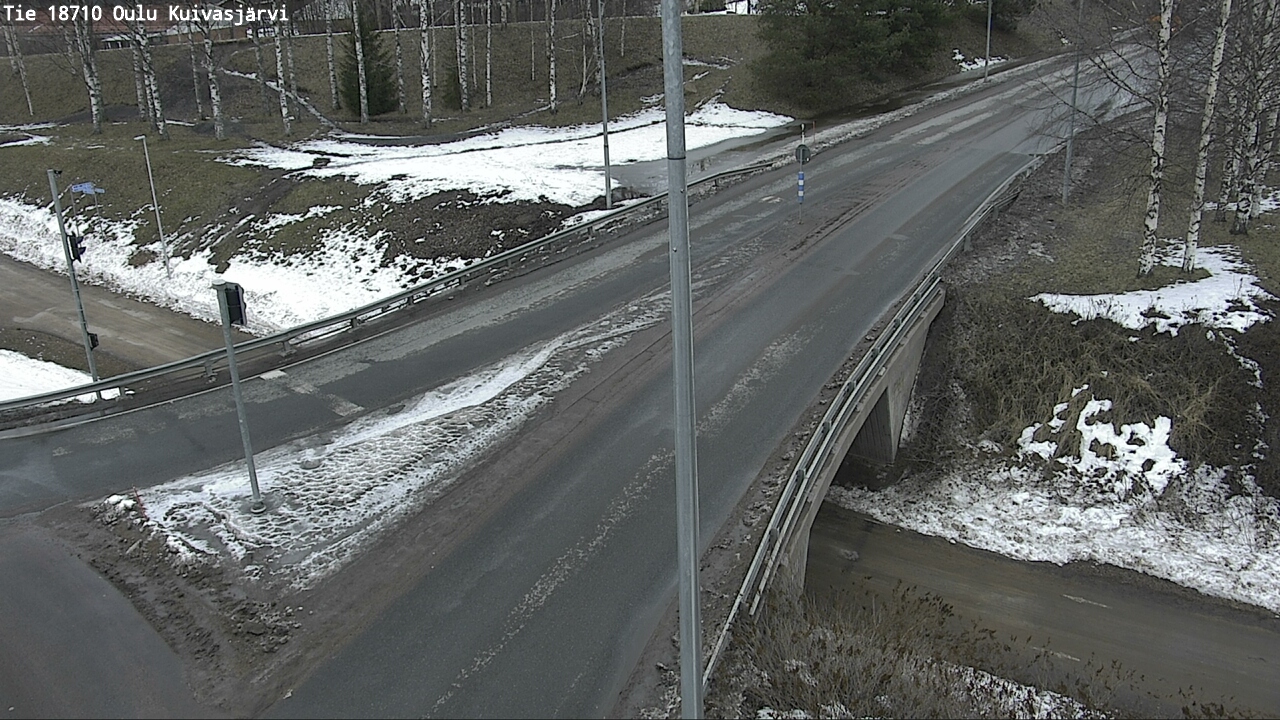 Weather Camera Image väg 18710 Oulu Kuivasjärvi, Oulu, Pohjois-Pohjanmaa