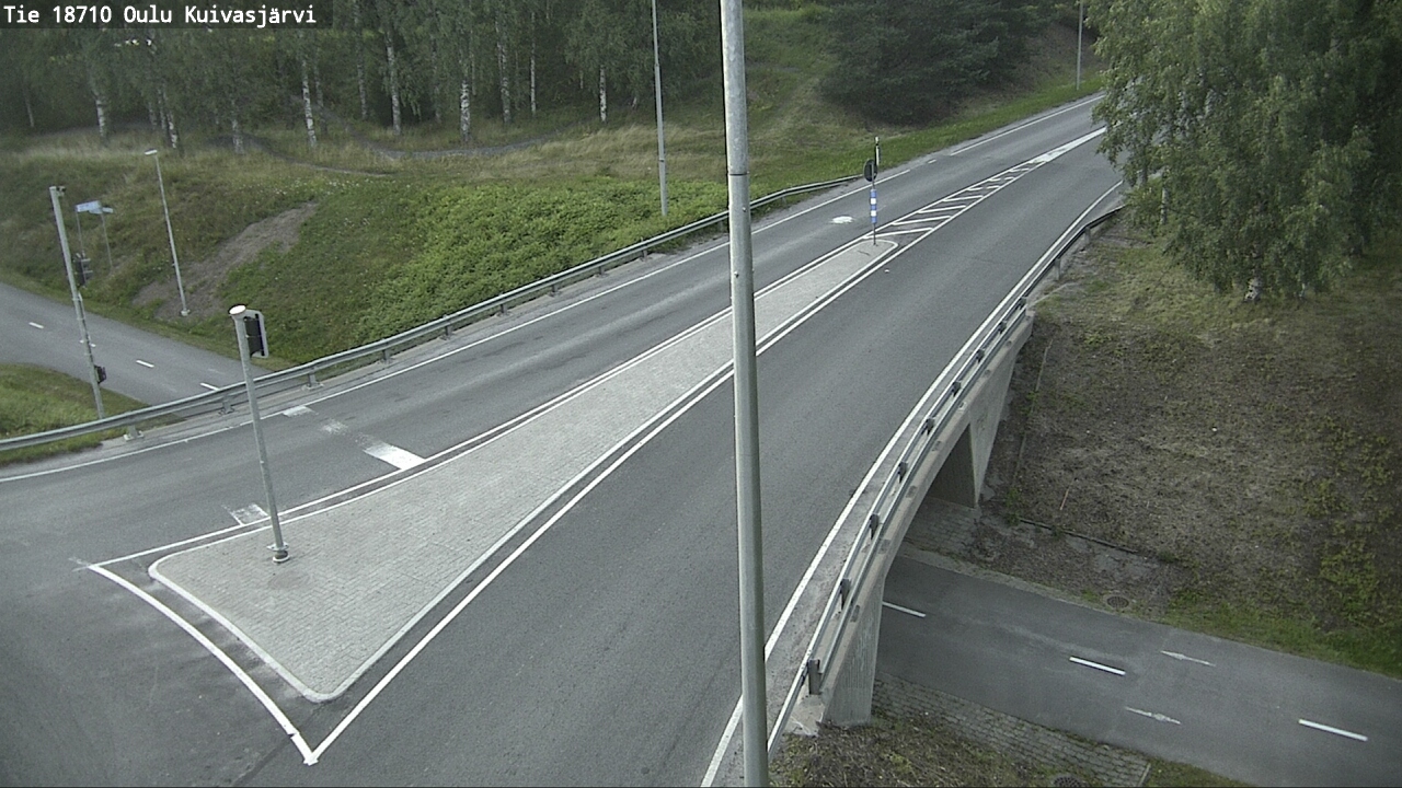 Weather Camera Image road 18710 Oulu Kuivasjärvi, Oulu, Pohjois-Pohjanmaa