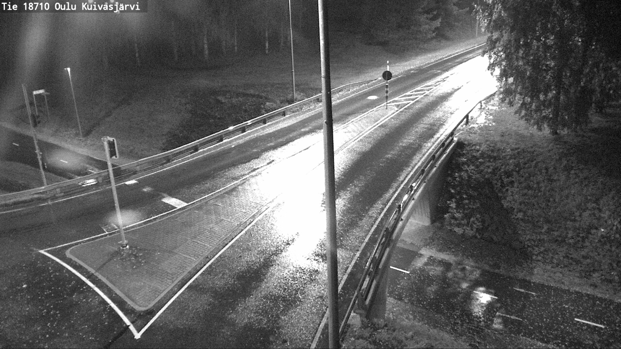 Weather Camera Image väg 18710 Oulu Kuivasjärvi, Oulu, Pohjois-Pohjanmaa