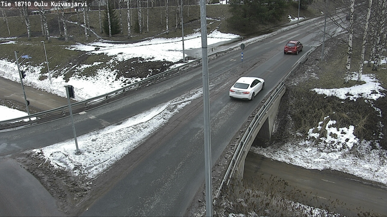 Weather Camera Image väg 18710 Oulu Kuivasjärvi, Oulu, Pohjois-Pohjanmaa