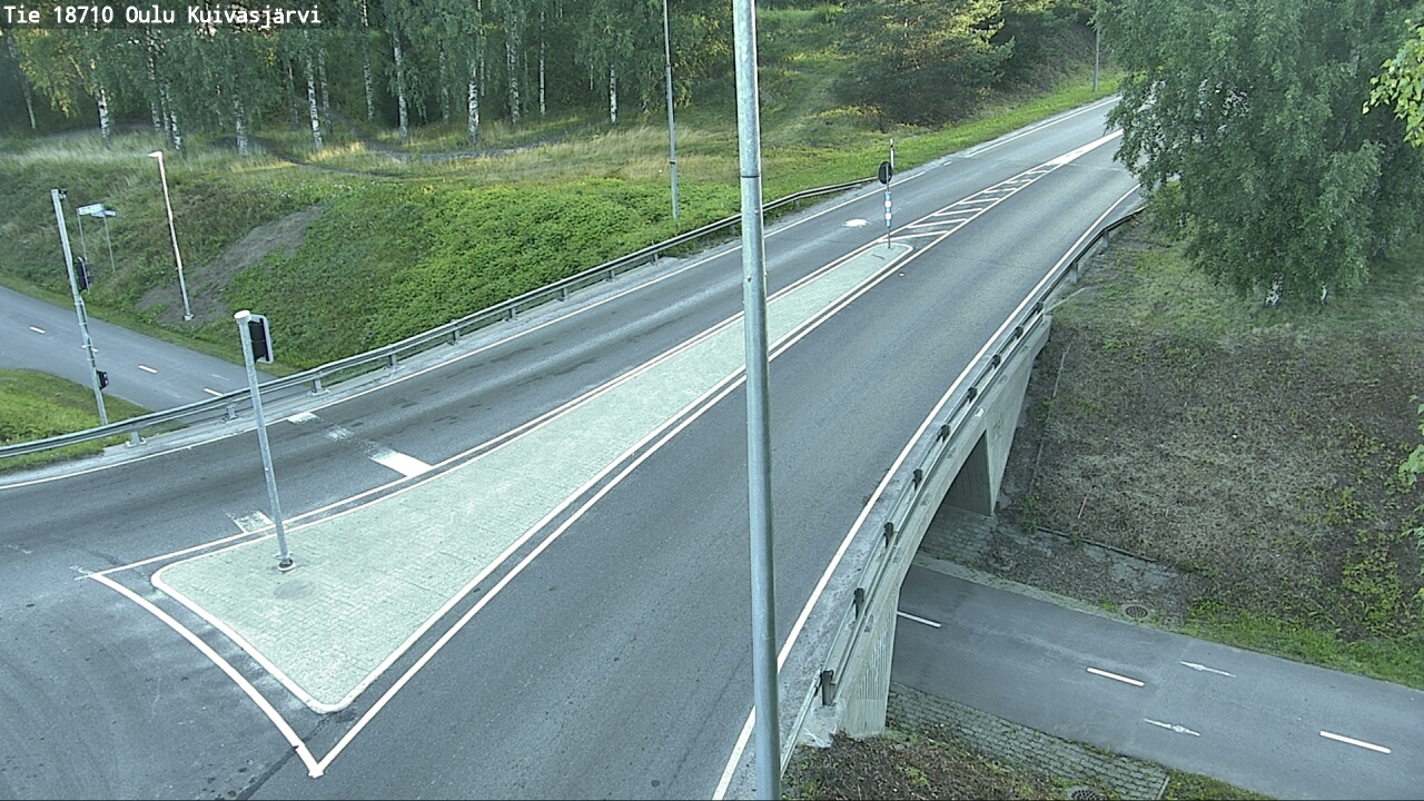 Weather Camera Image road 18710 Oulu Kuivasjärvi, Oulu, Pohjois-Pohjanmaa