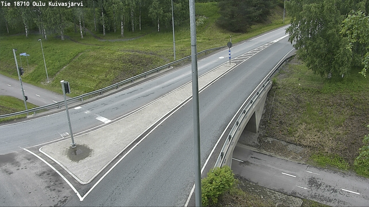Weather Camera Image väg 18710 Oulu Kuivasjärvi, Oulu, Pohjois-Pohjanmaa