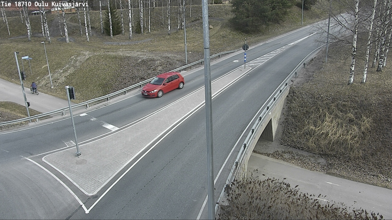 Weather Camera Image väg 18710 Oulu Kuivasjärvi, Oulu, Pohjois-Pohjanmaa