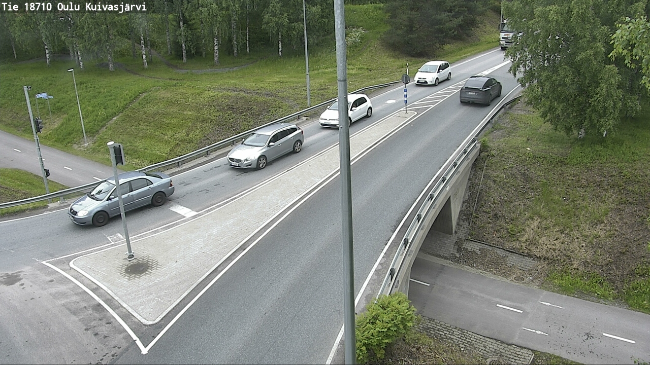 Weather Camera Image väg 18710 Oulu Kuivasjärvi, Oulu, Pohjois-Pohjanmaa