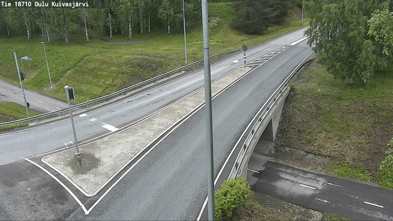 Weather Camera Image väg 18710 Oulu Kuivasjärvi, Oulu, Pohjois-Pohjanmaa