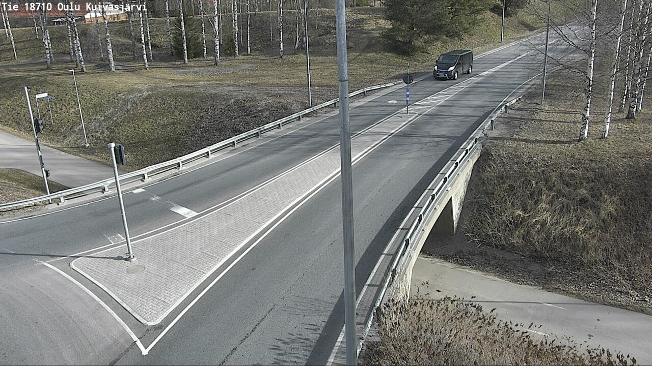 Weather Camera Image väg 18710 Oulu Kuivasjärvi, Oulu, Pohjois-Pohjanmaa