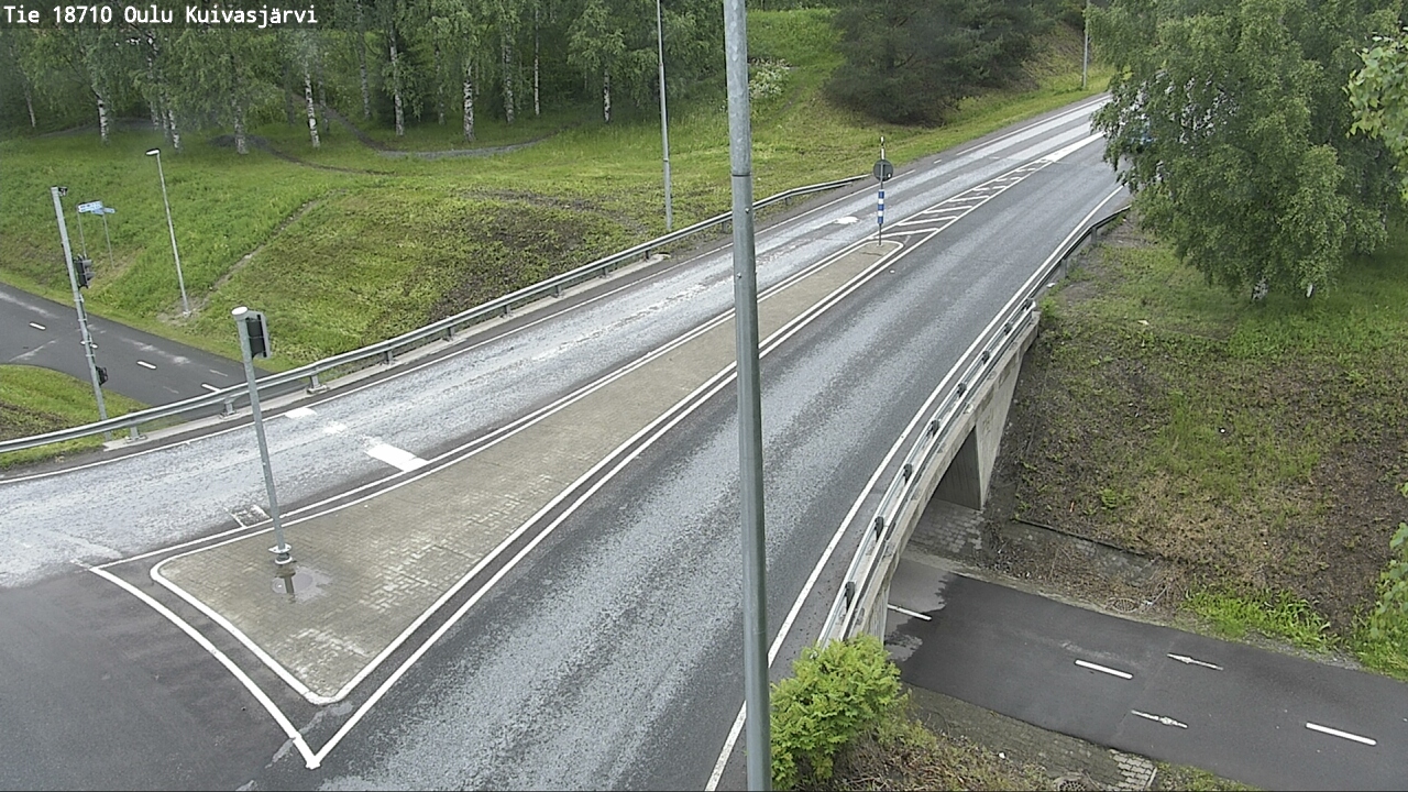 Weather Camera Image väg 18710 Oulu Kuivasjärvi, Oulu, Pohjois-Pohjanmaa