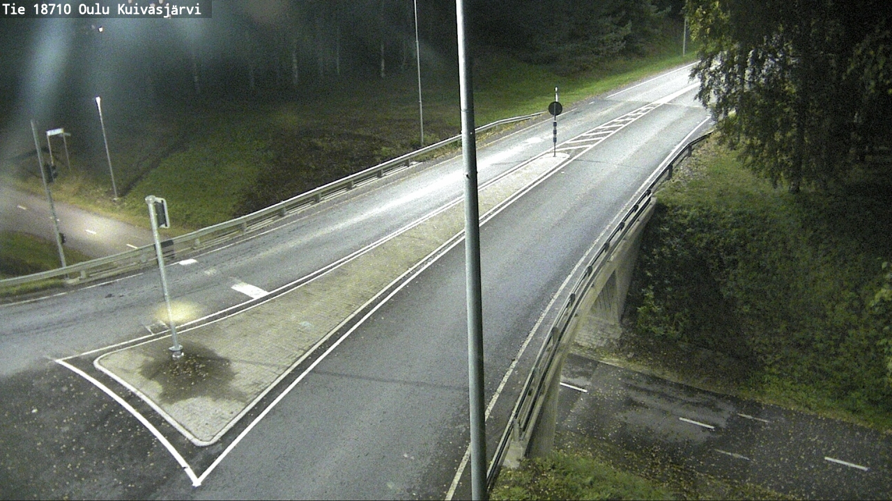 Weather Camera Image väg 18710 Oulu Kuivasjärvi, Oulu, Pohjois-Pohjanmaa