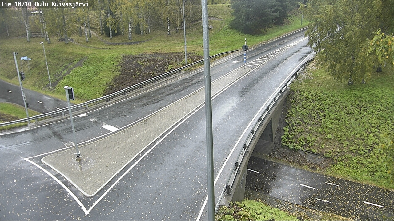Weather Camera Image väg 18710 Oulu Kuivasjärvi, Oulu, Pohjois-Pohjanmaa