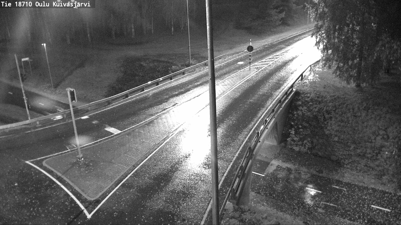 Weather Camera Image väg 18710 Oulu Kuivasjärvi, Oulu, Pohjois-Pohjanmaa