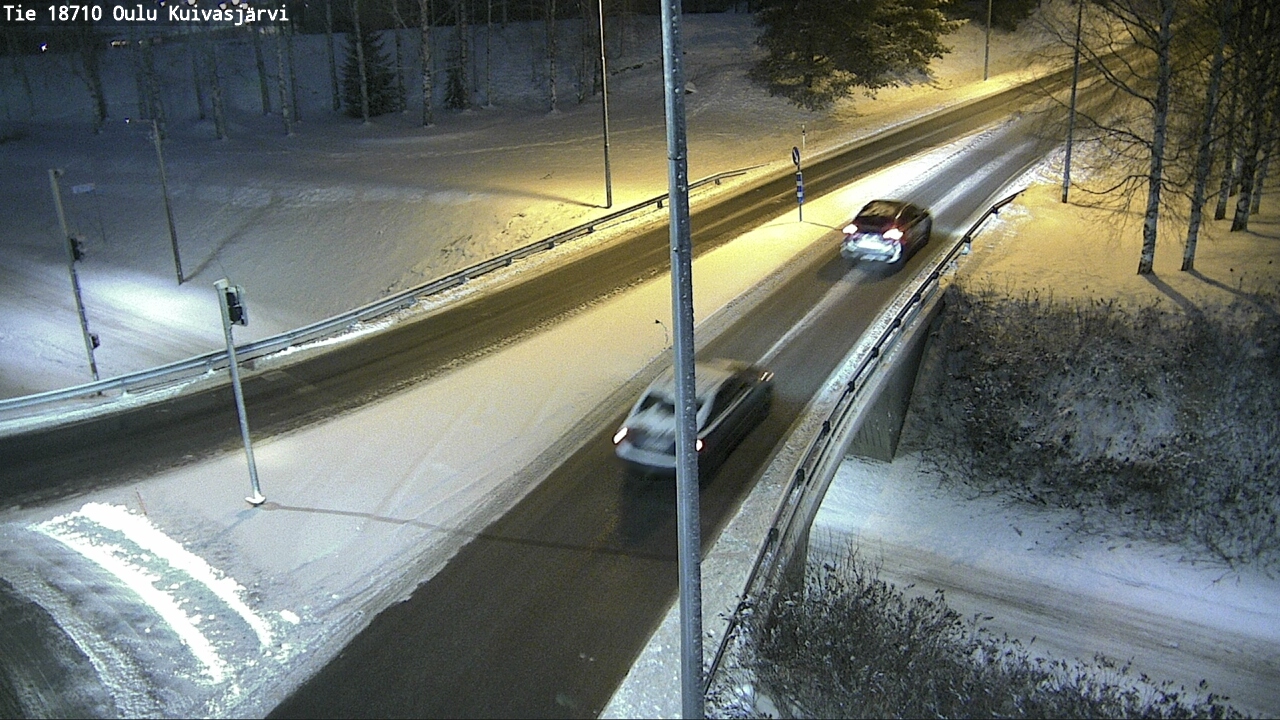 Weather Camera Image väg 18710 Oulu Kuivasjärvi, Oulu, Pohjois-Pohjanmaa