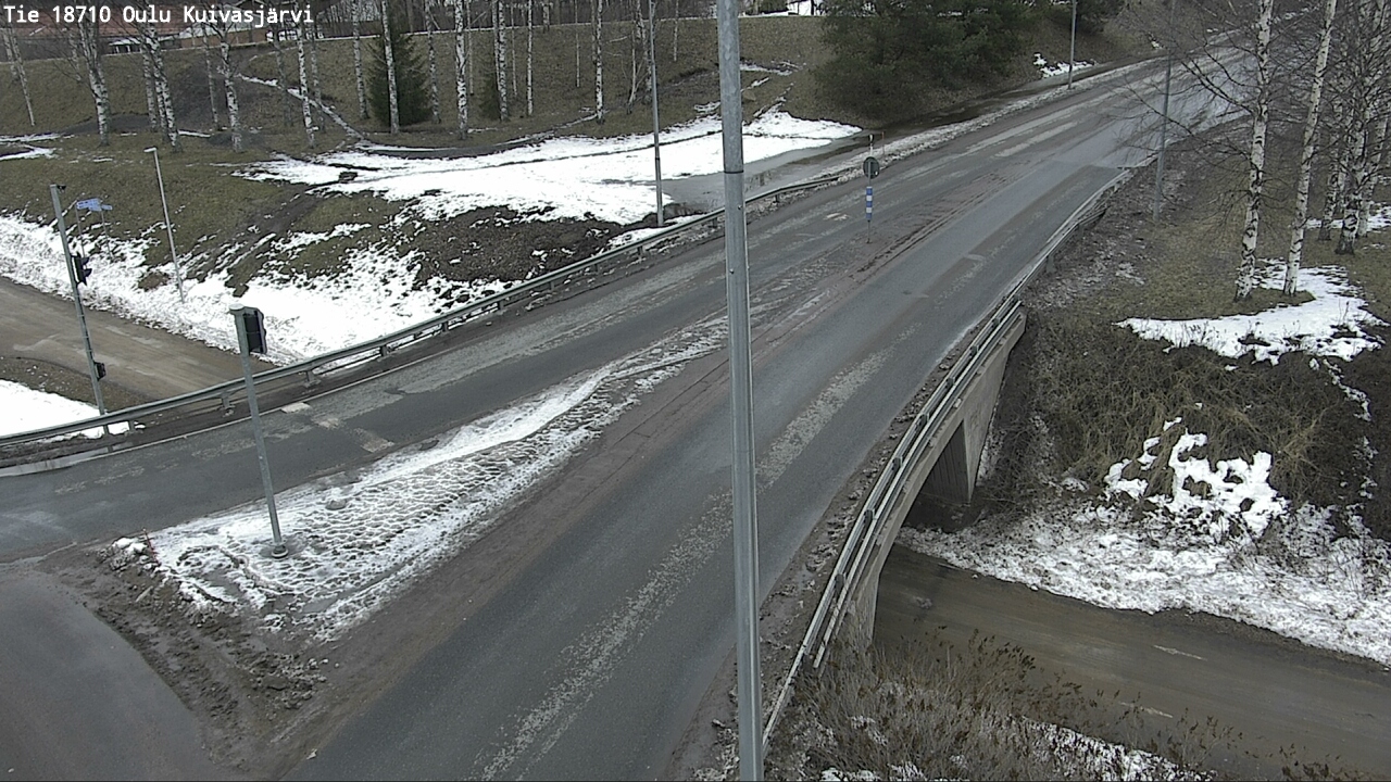 Weather Camera Image väg 18710 Oulu Kuivasjärvi, Oulu, Pohjois-Pohjanmaa